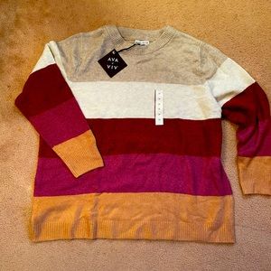 NWT stripe sweater
